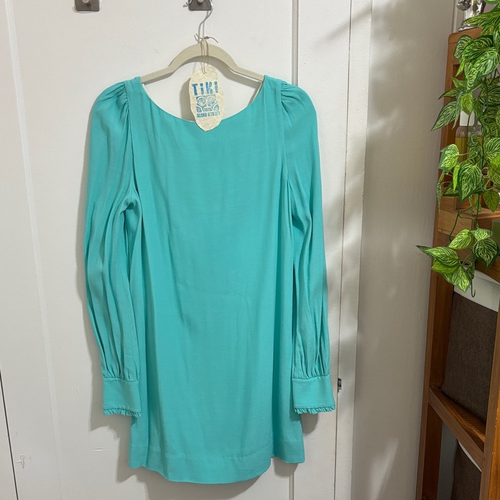Kate Spade Long sleeve Cordette Dress NWT Givernyblu (Tiffany aqua blue) Size 6